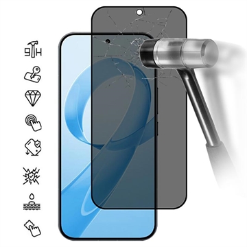 Xiaomi Redmi K90 Pro Max/Poco F8 Ultra Privacy Full Cover Panzerglas - Schwarz Rand