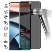 Xiaomi Redmi Note 13 Pro+ Privacy Full Cover Panzerglas - Schwarz Rand