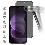 Xiaomi Redmi Note 17 Pro Max Privacy Full Cover Panzerglas - Schwarz Rand