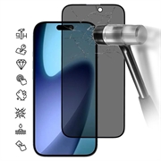 iPhone Air Privacy Full Cover Panzerglas - Schwarz Rand