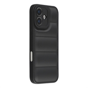 iPhone 17 Pufferjacke Stoßfeste TPU-Hülle - Schwarz