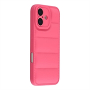 iPhone 17 Pufferjacke Stoßfeste TPU-Hülle - Hot Pink