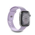 Apple Watch Series Ultra 2/Ultra/9/8/SE (2022)/7/SE/6/5/4/3/2/1 Puro Icon Silikon Armband - 49mm/45mm/44mm/42mm - Lavendel