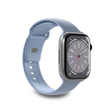 Apple Watch Series Ultra 2/Ultra/9/8/SE (2022)/7/SE/6/5/4/3/2/1 Puro Icon Silikon Armband - 49mm/45mm/44mm/42mm - Hellblau
