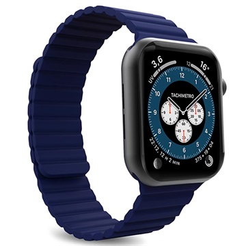 Puro Icon Link Apple Watch Series Ultra 2/Ultra/9/8/SE (2022)/7/SE/6/5/4/3/2/1 Gurt - 49mm/45mm/44mm/42mm - Blau