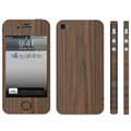 iPhone 4 / 4S Q-Skins Walnussholz Skin