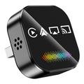 Q1A 4-in-1-Adapter für CarPlay/Android Auto mit AirPlay/MirrorLink - Schwarz