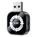 Q1AS 4-in-1-Adapter für CarPlay und Android Auto mit AirPlay/MirrorLink - Schwarz