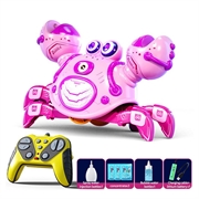 Q227 RC-Mecha-Krabbenroboter für Kinder mit Seifenblasen und Musik - Rosa