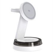 Q36 3-in-1-Magnet-Ladestation für kabelloses Laden - Weiß
