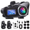 Q58Max Motorradhelm-Bluetooth-Gegensprechanlage mit FM-Radio - 500m Reichweite