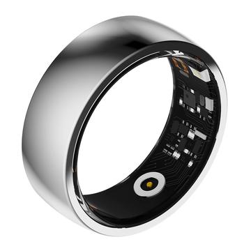 R09M Gesundheitsüberwachung Smart Ring - Größe: 19.8mm - Silber