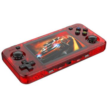 R36H Handheld-Spielkonsole mit Spielen - 128 GB - Transparentes Rot