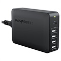RAVPower RP-PC059 4xUSB & USB-C Schnell Ladegerät - 60W - Schwarz