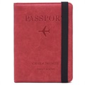 RFID-Blockierende Reisebrieftasche / Reisepasshülle - Rot