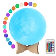 RGB LED Mondlampe / Nachtlicht YK2302 - 15cm, 1000mAh