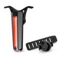 Rockbros RB02 Smart-Fahrradrücklicht - Bremssensor, 10 Modi, IPX5, USB-C - Schwarz