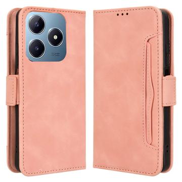 Realme C63/C61/Narzo N63 Wallet Hülle mit Kartenhalter - Rosa