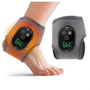Wiederaufladbares Knöchel-/Fußmassagegerät mit Wärme und Vibration - Schwarz