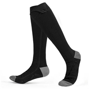 Wiederaufladbare beheizbare Socken für den Winter - 5000mAh - Schwarz