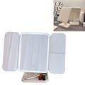Rechargeable Tri-Fold LED Makeup Mirror with Magnification (Open Box - Excellent)