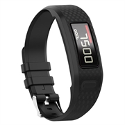 Garmin Vivofit 1/2 Ersatz-Silikonarmband mit integriertem Rahmen - Schwarz
