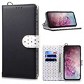 Retro Polka Dot Samsung Galaxy Note10+ Wallet Hülle