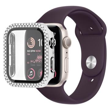 Strass Dekorativ Apple Watch SE (2022)/SE/6/5/4 Cover mit Panzerglas - 40mm