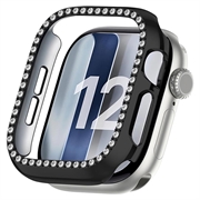 Apple Watch Series 12 Strass Dekorativ Cover mit Panzerglas - 43mm