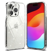 iPhone 15 Pro Ringke Air Glitter TPU Hülle - Durchsichtig