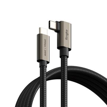 Ringke USB 3.2 2x2 Typ-C Kabel PD240W - 90-Grad, 2m, 20Gbps