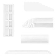 Staubsaugerroboter-Türstufenrampe für Roborock, Roomba, Xiaomi, Ecovacs - Weiß