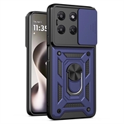 Motorola Moto G37/G37 Power/G47 Drehring-Hybrid Hülle mit Kameraschutz - Blau