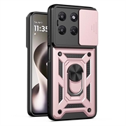 Motorola Moto G37/G37 Power/G47 Drehring-Hybrid Hülle mit Kameraschutz - Roségold