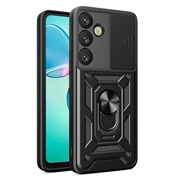 Samsung Galaxy S26 Drehring-Hybrid Hülle mit Kameraschutz - Schwarz