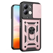 Xiaomi Redmi 17 5G/4G Drehring-Hybrid Hülle mit Kameraschutz - Roségold