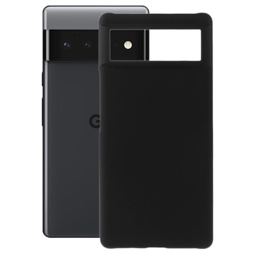 Google Pixel 6 Pro Gummierter Kunststoff Cover - Schwarz
