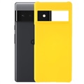 Google Pixel 6 Pro Gummierter Kunststoff Cover - Gelb