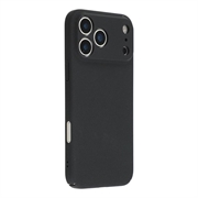 iPhone 18 Pro Max Gummierte Kunststoff Hülle - Schwarz