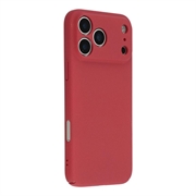 iPhone 18 Pro Max Gummierte Kunststoff Hülle - Rot