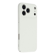 iPhone 18 Pro Max Gummierte Kunststoff Hülle - Weiß