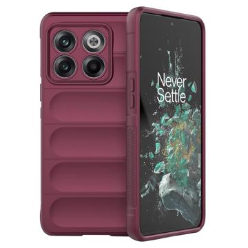 Rugged Serie OnePlus 10T/Ace Pro TPU Hülle - Weinrot