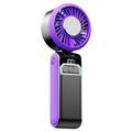 S2 Handheld-Turbo-Ventilator mit 100 Geschwindigkeitsstufen - Purpur / Dunkelgrau