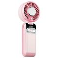 S2 Handheld-Turbo-Ventilator mit 100 Geschwindigkeitsstufen - Rosa