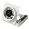 S8 Klappbarer Tischventilator mit Zeitschaltuhr - Weiß