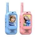 S88 Kinder Video Walkie Talkies mit 300m Reichweite - Blau / Pink