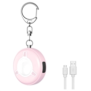 SC300 130dB Personenalarm mit LED-Blitzlicht - Rosa