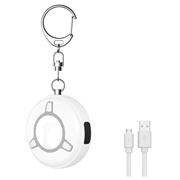 SC300 130dB Personenalarm mit LED-Blitzlicht - Weiß