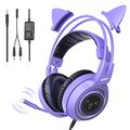SOMIC G951S E-Sports Gaming-Kopfhörer 3,5mm kabelgebundenes Over-Ear-Headset - lila