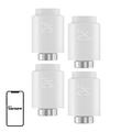 SONOFF ZigBee TRVZB Smart-Thermostatköpfe - Heizkörperventile mit App-Steuerung - 4er-Pack